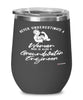 Groundwater Engineer Wine Glass Never Underestimate A Woman Who Is Also A Groundwater Engineer 12oz Stainless Steel Black