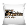 Guitar Graphic Pillow Cover Because Im The Bass Player Thats Why