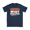 Gun Control Shirt Books Not Bullets End Gun Violence Gildan Womens T-Shirt