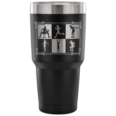 Gym Exercise Travel Mug Fitness Moves 30 oz Stainless Steel Tumbler