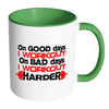 Gym Mug On Good Days I Workout On Bad Days White 11oz Accent Coffee Mugs