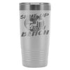 Gym Weightlifting Travel Mug Shut Up And Bench 20oz Stainless Steel Tumbler