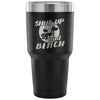 Gym Weightlifting Travel Mug Shut Up And Bench 30 oz Stainless Steel Tumbler