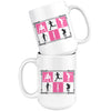 Gym Workout Mug Fitness Moves 15oz White Coffee Mugs