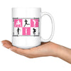 Gym Workout Mug Fitness Moves 15oz White Coffee Mugs