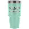 Gym Workout Travel Mug Death Before Cardio 30 oz Stainless Steel Tumbler