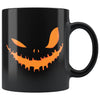 Halloween Mug Jack O Lantern Face 11oz Black Coffee Mugs