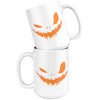 Halloween Mug Jack O Lantern Face 15oz White Coffee Mugs