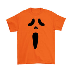 Halloween Shirt Scream Mask Face Gildan Mens T-Shirt
