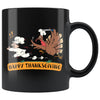 Happy Thanksgiving Mug Angry Turkey 11oz Black Coffee Mugs