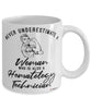 Hematology Technician Mug Never Underestimate A Woman Who Is Also A Hematology Tech Coffee Cup White