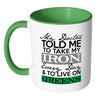 Herbivore Mug Live On Greens White 11oz Accent Coffee Mugs