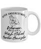 High School Career Counselor Mug Never Underestimate A Woman Who Is Also A High School Career Counselor Coffee Cup White