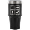 Hiking Travel Mug Eat Sleep Hike 30 oz Stainless Steel Tumbler