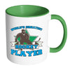 Hockey Mug Worlds Greatest Hockey Player White 11oz Accent Coffee Mugs