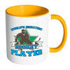 Hockey Mug Worlds Greatest Hockey Player White 11oz Accent Coffee Mugs