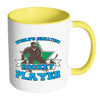 Hockey Mug Worlds Greatest Hockey Player White 11oz Accent Coffee Mugs