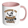 Horse Mug Whatever The Problem Riding The Answer White 11oz Accent Coffee Mugs