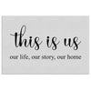 Housewarming Canvas Print This Is Us Our Life Our Story Our Home Ready To Hang