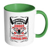 Hunting Not Hobby Its A Post Apocalyptic Survival White 11oz Accent Coffee Mugs