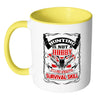 Hunting Not Hobby Its A Post Apocalyptic Survival White 11oz Accent Coffee Mugs