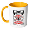 Hunting Not Hobby Its A Post Apocalyptic Survival White 11oz Accent Coffee Mugs