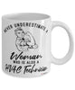 HVAC Technician Mug Never Underestimate A Woman Who Is Also A HVAC Tech Coffee Cup White