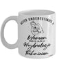 Hydrologic Technician Mug Never Underestimate A Woman Who Is Also A Hydrologic Tech Coffee Cup White