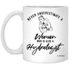Hydrologist Mug Never Underestimate A Woman Who Is Also A Hydrologist Coffee Cup 11oz White XP8434