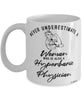 Hyperbaric Physician Mug Never Underestimate A Woman Who Is Also A Hyperbaric Physician Coffee Cup White