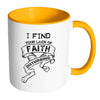 I Find Your Lack Of Faith Disturbing White 11oz Accent Coffee Mugs