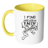 I Find Your Lack Of Faith Disturbing White 11oz Accent Coffee Mugs
