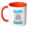 Im A Math Teacher Yes Is All In My Head White 11oz Accent Coffee Mugs