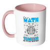 Im A Math Teacher Yes Is All In My Head White 11oz Accent Coffee Mugs