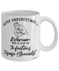 Infectious Disease Specialist Mug Never Underestimate A Woman Who Is Also An Infectious Disease Specialist Coffee Cup White