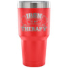 Insulated Coffee Gym Travel Mug Iron Is My Therapy 30 oz Stainless Steel Tumbler