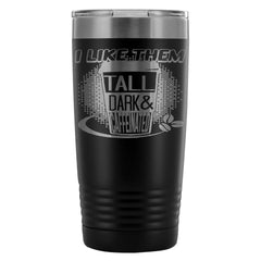 Insulated Coffee Travel Mug Tall Dark Caffeinated 20oz Stainless Steel Tumbler