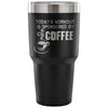 Insulated Travel Mug Workout Sponsored By Coffee 30 oz Stainless Steel Tumbler