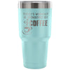 Insulated Travel Mug Workout Sponsored By Coffee 30 oz Stainless Steel Tumbler