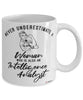 Intelligence Analyst Mug Never Underestimate A Woman Who Is Also An Intelligence Analyst Coffee Cup White