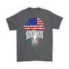 Irish American Shirt American Grown Irish Roots Gildan Mens T-Shirt