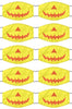 Jack O Lantern Halloween Face Mask Washable And Reusable 100% Polyester Made In The USA