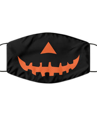 Jack O Lantern Halloween Face Mask Washable And Reusable 100% Polyester Made In The USA