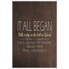 Judy J Custom Couples Wedding Anniversary Date Where It All Began Personalized Canvas Print