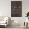 Judy J Custom Couples Wedding Anniversary Date Where It All Began Personalized Canvas Print