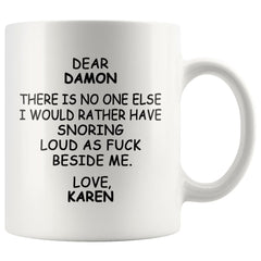 Karen H Personalized Snoring Mug Gift For Him