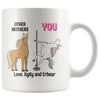 Karly G Personalized Funny Unicorn Mom Mug