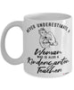 Kindergarten Teacher Mug Never Underestimate A Woman Who Is Also A Kindergarten Teacher Coffee Cup White