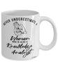 Knowledge Analyst Mug Never Underestimate A Woman Who Is Also A Knowledge Analyst Coffee Cup White