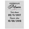 kortiz Personalized Mothers Day Gift Canvas Print My Blessings Call Me Mom